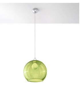 Zelené závěsné svítidlo se skleněným stínidlem ø 30 cm Bilbao – Nice Lamps