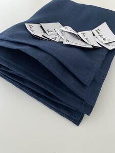 Tom Linen Lněná utěrka Navy Washed Velikost: 50x50cm