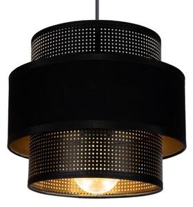 Lustr na lanku NESS 2xE27/60W/230V pavouk černá