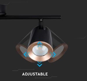 LED Bodové svítidlo 3xLED/5W/230V 3000K černá