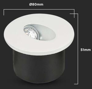 LED Schodišťové svítidlo LED/3W/230V 4000K bílá