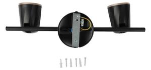 LED Bodové svítidlo 2xLED/5W/230V 4000K černá