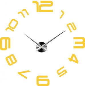 Stylese moderní nástěnné hodiny nalepovací CARMEN S043 černé