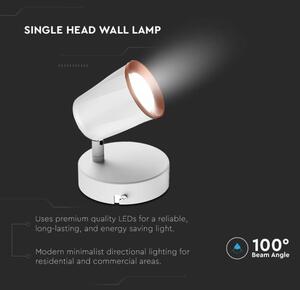 LED Nástěnné bodové svítidlo LED/5W/230V 4000K bílá