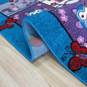 Makro Abra Dětský kusový koberec Bella 04 Zvířátka modrý Rozměr: 120x170 cm