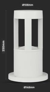LED Venkovní lampa LED/10W/230V 25cm 4000K IP65 bílá