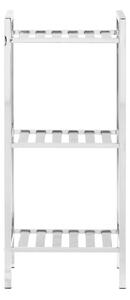 Koupelnový regál ve stříbrné barvě 33x73 cm – Premier Housewares