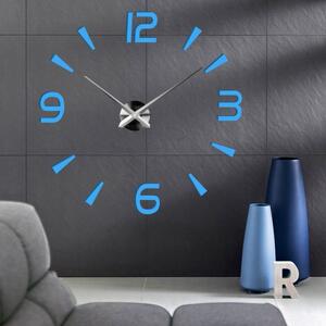 X-momo Moderní nástěnné hodiny nalepovací na zeď S030 Pine modré