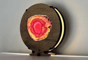 "Achát" lampa 20x22cm provedení povrchu: dub