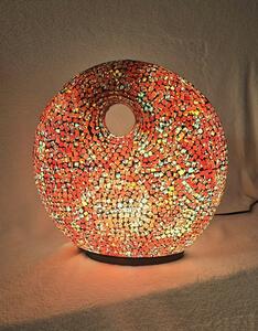 Stolní lampa ART DONAT vínová, 36 cm,ruční práce