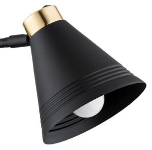 Argon 8009 - Nástěnná lampa AVALONE 1xE27/15W/230V 57 cm černá/zlatá
