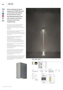 Redo 90417 - LED Venkovní nástěnné svítidlo ACE LED/3,36W/230V 3000K IP54 hnědá