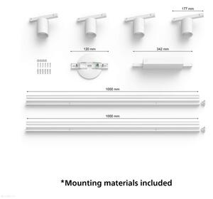 Philips-SADA 4xLED RGB Stmívatelné svítidlo do lištového systému Hue LED RGB/20,8W/230V