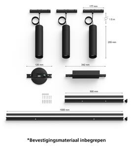 Philips - SADA 3x LED RGBW Stm. lustr do lištového systému Hue LED/15,6W/230V