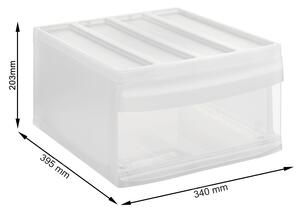 Rotho L - Zásuvka, úložný box vysunovací, transparentní Rotho SYSTEMIX