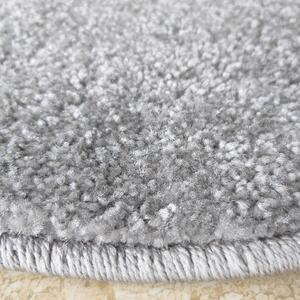 Makro Abra Kulatý koberec jednobarevný Portofino šedý Rozměr: průměr 80 cm
