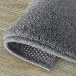 Makro Abra Kulatý koberec jednobarevný Portofino šedý Rozměr: průměr 100 cm