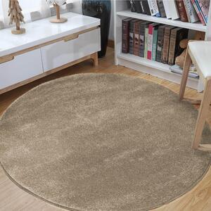 Makro Abra Kulatý koberec jednobarevný Portofino béžový Rozměr: průměr 120 cm