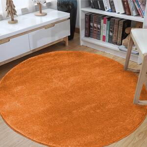 Makro Abra Kulatý koberec jednobarevný Portofino pomerančový Rozměr: průměr 80 cm