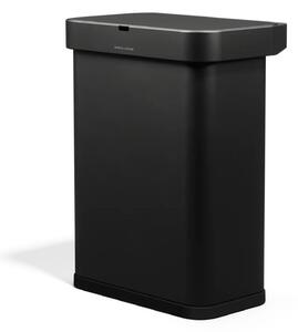 Simplehuman bezdotykový odpadkový koš SENSOR, hlasové ovládání, 58 L, černá ocel