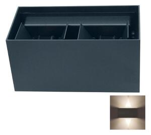 LED Venkovní nástěnné svítidlo LED/12W/230V IP54 černá