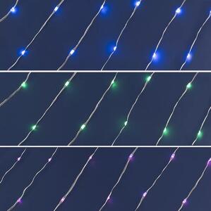 LED RGB stmívatelný řetěz 200xLED/29 funkcí 20,4m