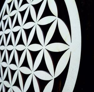 Dřevěná mandala jako obraz na stěnu dekorace z překližky MANDALA