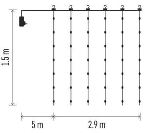 LED Venkovní řetěz 300xLED/8 funkcí 5,9 m IP44 teplá bílá