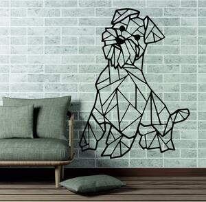 Styles Dřevěný obraz na stěnu pes Hafinka PR0228 černá