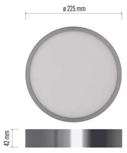 LED Stropní svítidlo LED/21W/230V 3000/3500/4000K pr. 22,5 cm chrom