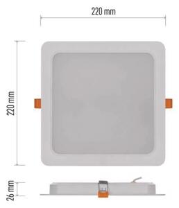 LED Podhledové svítidlo LED/24W/230V 22x22 cm bílá