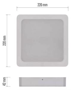 LED Stropní svítidlo LED/24W/230V 22x22 cm bílá