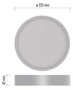 LED Stropní svítidlo LED/21W/230V 3000/3500/4000K pr. 22,5 cm bílá