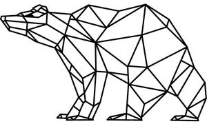 SENTOP Obraz na stěnu geometrické tvary medvěd PR0244 hnědý