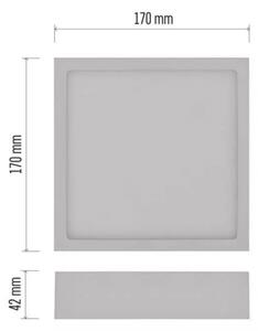 LED Stropní svítidlo LED/12,5W/230V 3000/3500/4000K 17x17 cm bílá