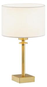 Argon 8047 - Stolní lampa ABBANO 1xE27/15W/230V mosaz/bílá