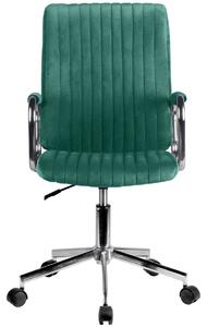 Ak furniture Čalouněné kancelářské křeslo FD-24 lahvově zelené