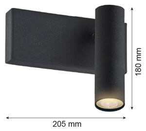 Argon 8065 - Nástěnné bodové svítidlo ETNA 1xG9/6W/230V černá