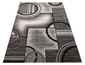 Makro Abra Moderní kusový koberec Panamero 06 Kruhy šedý Rozměr: 60x100 cm