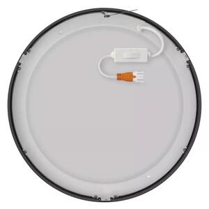 LED Stropní svítidlo LED/28,5W/230V 3000/3500/4000K pr. 30 cm černá