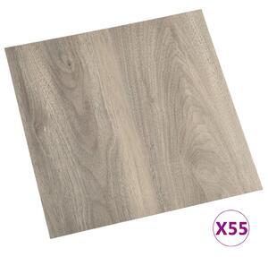Samolepicí podlahové desky 55 ks PVC 5,11 m² taupe