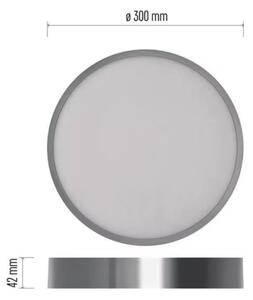 LED Stropní svítidlo LED/28,5W/230V 3000/3500/4000K pr. 30 cm chrom