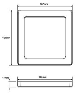 Globo 12380-12W - LED Stropní svítidlo LASSE LED/12W/230V 3000/4000/6500K bílá