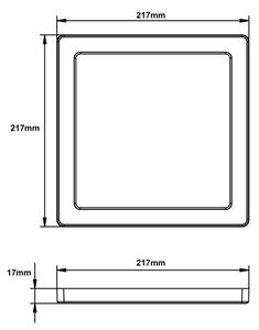 Globo 12380-18B - LED Stropní svítidlo LASSE LED/18W/230V 3000/4000/6500K černá