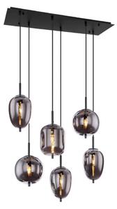 Globo 15345-6 - Lustr na lanku BLACKY 6xE14/40W/230V černá