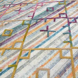 Makro Abra Moderní kusový koberec protiskluzový Hypnotik 04 vícebarevný Rozměr: 80x150 cm