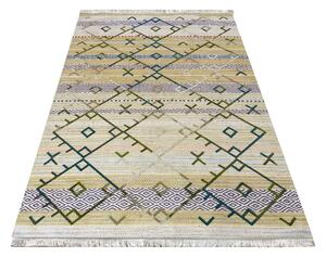 Makro Abra Moderní kusový koberec protiskluzový Hypnotik 05 zelený Rozměr: 120x180 cm