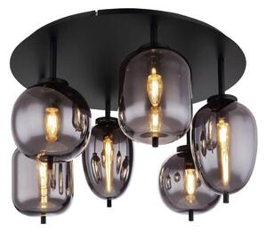 Globo 15345-6D - Přisazený lustr BLACKY 6xE14/40W/230V černá