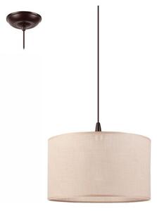 LED Lustr na lanku NOEL 1xE27/60W/230V béžová