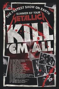 Plakát, Obraz - Metallica - Kill'Em All 83 Tour, (61 x 91.5 cm)